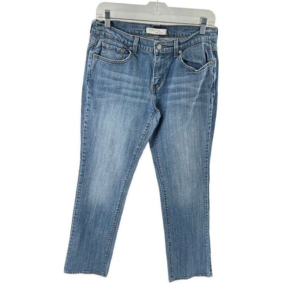 Levi’s Blue Zip-fly button Straight leg 505 Jeans Size 8 - Picture 2 of 10